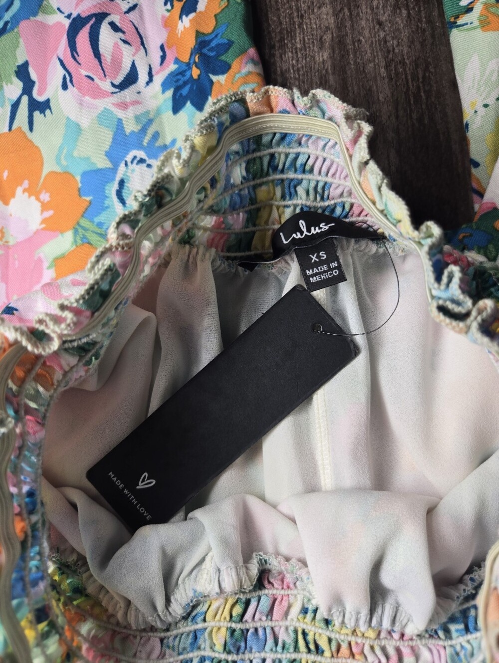 NWT Lulus Blooming Mood Sage Floral Print Smocked Wide Leg Pants Size XS - Picture 9 of 16